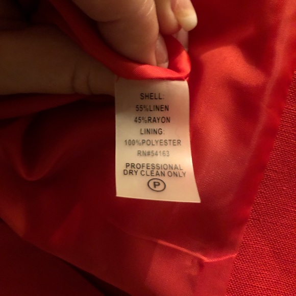 CALVIN KLEIN SLEEVELESS RED DRESS SZ 10 - Picture 4 of 4